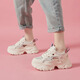 COTHES Sandales creuses pour femmes pour femmes 2025 Nouvelles chaussures d'été pour les femmes Mesh Sports Breatte Chaussures pour femmes épaisse chaussures de papa à seme