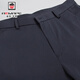Aemape Apple Frühling und Sommer Neue Herren Freizeithose mittleren Alters im mittleren Alter, der gerade geschäftliche Hose formelle Elastizitätshose 9853 Marineblau [Sommerstil] 38 Taillenumfang 3 Fuß