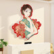 Yonghuan Internet Prominente Friseur Shop Wanddekoration Hängende Malerei Friseur Atmosphäre Layout Hintergrund Bild Poster Poster Schönheitssalon 15870 Nationaler Trend Frau-lk Board 5mm Bild Farbe klein
