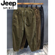 Jeep Spirit Ami Kaji rétro rétro Corduroy Pantalon occasionnel à la tendance pour hommes pantalons sportifs de printemps et d'automne de sport