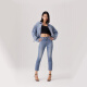 Levi's Shopping Mall Ice Cool Series 25 Summer New Women's 724 High Waist Slim Straight Jeans 18883 000 27 (28)
