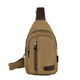 Cool Kangaroo KQ Bag 2025 Новая мужская сумка для грудной клетки Canvas Bag Сумка мужская сумка для плеча на плечо корейская маленькая рюкзак повседневная сумка для талии коричневая оксфордская ткань (с отверстием для наушников) 9903