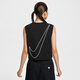 Nike (Nike) Camiseta de algodón corta sin mangas para mujeres en verano Nuevo cómodo estampado casual HF9532 828 Soft Orange M