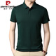 Pierre Cardin Brand Summer Men's Lapel Camiseta de manga corta para hombres Polo de polo de media manga de verano de mediana edad de mediana edad.