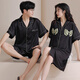 Fuxin Kang Bingsi Pare Pajamas Мужской летний костюм с коротким рукавом тонкий прохладный ночной платье Женская домашняя одежда GLQ-6210 2XL-мужчины [высота 168-178-вес 150-170]