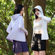 La nueva ropa de protección solar para hombres y mujeres de alta calidad para el verano debajo de la ropa de piel de la pareja de bosques de plátano en todos los lados es ropa extraíble de protección solar en todos los lados del borde del sombrero al aire libre. 9926 Jade White L White L