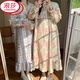 
LangSha (LangSha) princess style nightgown for women in autumn and winter coral velvet thickened 2025 flannel pajamas dress home clothes 12348 rose 160(M)