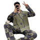 Dan Nanwei pijama para hombres para la primavera y otoño 2024 Nuevo otoño e invernal de la solapa de invierno Adolescente de la manga larga Dotes del hogar KW/9926-Modelo M Estándar (alto 165100Jin [Jin equivale a 0,5 kg])