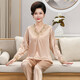 Pajamas de mère d'âge moyen du printemps et d'été modal pour les femmes peut porter de la soie belle-mère. SETT DE SILICE DE SILK MINE SET pour les personnes d'âge moyen et les personnes âgées ARM683 Rose clair 2xl recommandé [120-145jin [Jin est égal à 0,5 kg]]]