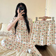 Lexi Beilu Sommer süßer Cartoon dreiteiliger Pyjamas Frauen können im Freien zu Hause Kleidungsset 761 Cherry Baby Drei-teilig Set-Short/HQ 175 L tragen