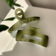 韩版磨砂绿色发夹后脑勺优雅大抓夹女鲨鱼夹网红气质发卡夹子发饰 渐变方形抓夹