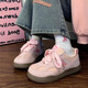 Huili women's shoes new German training shoes dopamine casual thick-soled sports shoes for women K841BR pink/rose red 36