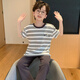 
Langsha children's pajamas boys' spring and summer short-sleeved long trousers thin cotton home clothes boys summer student suit ZHN9901 150 Recommended 140-150CM/70-85Jin[Jin equals 0.5 kg]