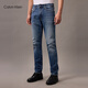 Calvin Kleinjeans 25 Frühlings- und Sommer Neue Herren-Casual-Pendler CK Hellblau Waschen Schlanke Jeans 4RB739G RG8-Denim Hell Blue 32