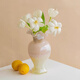 Fan Yejia's light luxury two-color glass vase, high-end decoration, living room flower arrangement ins Feng Shui flower raising art decoration decoration