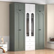 Shenglang armario de acero gabinete dormitorio casa de alquiler de armario simple casa corredera de casa entera armario personalizado moderno simple y826