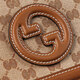 Gucci (Gucci) Bag du sac féminin Bag Blondie série mini sac d'épaule Bag féminin Nouveau sac à bandoulière 815700 Canvas d'ébène beige 815700haakg9755