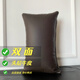 Coupure de canapé en cuir à bande longue Coussin haut de gamme Special Office de la taille de couleur unie de couleur unie simple simple Coussiér en cuir café D671 # (Doublage double face) 55x32cm (couvercle en cuir + noyau d'oreiller)