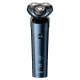 Superman Razor Electric Razor 10W Lavado de cuerpo completo con cuchillo de barba giratoria de doble propósito húmedo y húmedo RS7372 7371 Bolsa de cuero + Tres cuchillas + cabezal de carga + Dispositivo de cabello de la nariz