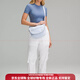 lululemon露露乐蒙 5L 品牌徽标拉链开合 再生尼龙 单肩斜挎包 女款 蓝色 蓝色