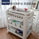 mesa de pañales babyviva mesa de cuidado del bebé de los bebés recién nacidos cambia de cuna masaje multifuncional touch mesa de tela de tela + almohadilla de látex [ensamblaje de grado de alimentación hdpe importada Otros estructura de marco