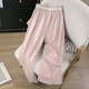 Cypress House elastic waist casual pants 2025 summer new women's fashion simple loose wide-leg pants