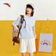 
Anta Rainbow Sports Set Women's Summer Short Sleeve Round Neck Shorts Loose T-shirt Women's Casual Set