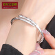 Centennial Baojinxiang new pt950 platinum bracelet for women platinum bracelet for men genuine platinum snake bone snake-shaped bracelet open bracelet gift ring 54 width about 4mm weight about 16.4-16.6 grams
