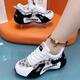 Fr.yh.zh Shijiazhuang Meizu Single Net Atmungsfreie Papa -Schuhe Sportschuhe bequeme Para -Schuhe Tanzschuhe 9928 Männer und Frauen weiß und grau 38