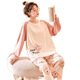 Lexi Beiyi Pajamas para mujeres Spring y Autumn Cotton Cartoon Linte Ropa de ropa para el hogar Wear afuera 673b 170 m 150-158cm 80-95Jin [Jin equivale a 0.5 kg]