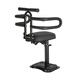 El leopardo Jiuwen es adecuado para el asiento para niños de Yadi, el asiento delantero delantero, la batería, la batería de la batería, el scooter para niños, asiento para bebés 9918, asiento negro con un solo asiento de 3 a 6 años