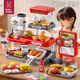 Mama Bao Ma Bao (babymabo) Hamburger de cuisine simulée pour enfants Toys Girls 'Birthday Green Burger Shop 89-PIEE INDINCE CARD SWIPE_TURN