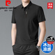 皮尔卡丹（pierre cardin）2025夏季男士短袖t恤冰丝宽松大码polo领半袖中年爸爸商务休闲衫 A4-15-6190卡其色 XL