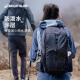 迪卡侬双肩包背包书包户外登山徒步旅行城市轻户外MH100黑20L-4335960