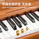 贝琪（Betsy）BJD-01儿童小钢琴0-3岁早教玩具乐器37键宝宝电子琴儿童节礼物 木纹棕-37键-单蓝牙+支架+琴凳