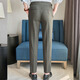 Jessons business trousers men slim young British style Naples high waist casual pants men formal wear no iron suit pants K9871 black 30