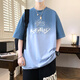 La camiseta de manga corta de moda de verano de Pei Shiyan en la camiseta de la manga corta de la escuela secundaria y la escuela secundaria, la camiseta de ropa de verano de 12-16 años de edad, 693 beige, de manga corta M 75 a 105 Jin [Jin equivale a 0.5 kg]