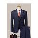 Bazeordun Light Luxury Brand Bräutigam-Anzug Set für Männer dreiteilige Hochzeitskleidergeschäft Casual Areifen Streifenanzug 9905 Schwarz (Anzug + Weste + Hosen) m