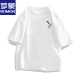 
ROMON men's short-sleeved T-shirt 2025 summer thin fashion brand loose casual printed half-sleeved clothes men's heavyweight T-shirt white [small picture on the front left side K1098 two-piece small feather XL suggests 140-160Jin [Jin equals 0.5 kg]