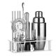 Zixi stainless steel mixer set shaker cup cocktail shaker shaker bar full set of tools bartending accessories basic three-piece set 550ML