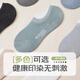 Modal 7 Paare [100% Baumwolle] Socken Unsichtbare Socken Sommer dünne Feste Farbe Baumwollsocken Herren -Kurzsocken fallen nicht von den Fersen Socken fallen