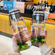 
Najia German glass glass cup water cup large capacity portable tea cup kettle high temperature resistance tea water separation tea cup brewing cup event promotion tons ton cup + oblique span 1050ml