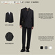 Sound Monkey New Chinese tunic suit for engagement, wedding, groom's dress, blazer, men's high-end suit, stand collar, plate button, Chinese suit + black shirt + trousers, three pieces XL (115-130Jin Jin equals 0.5kg)