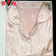 Yalu Bingsi Pajamas for women in summer love printing set thin sweet girl short-sleeved trousers ice silk home clothes feel-YFY-9906 [short-sleeved shorts] L [recommended 100-120 Jin [Jin equals 0.5 kg]]