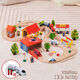 Holz kleiner Zug Hape Gleis Set Magnetic Lokomotive 3-5-7 Jahre alte Jungen Bausteine ​​Kinderspielzeug Brio 78 Stück Spuren Elektroauto