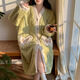 FHHUABD珊瑚绒睡袍女春秋2024年新款可爱加厚加绒法兰绒家居服睡衣女秋冬 761# XL 女(建议身高165-170cm，体重