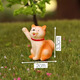 Gelun cartoon simulated puppy ornaments Corgi Teddy Shiba Inu doll micro landscape desktop decompression healing cute decoration Shiba Inu puppy 5