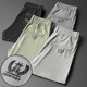 Emporio Armani Break Code 2025 Pantalones casuales para hombres Pantalones de seda delgada de verano Summer delgados Pantalones deportivos delgados rectos y de moda