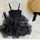 NUEVA GIRLAS DEL ALMA DE ZIWEIQI Falda de princesa de verano Vestido de suspensión de moda 2025 Summer Children 753-Pink 90