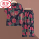 LangSha (LangSha) grandma summer clothing pure cotton silk suit middle-aged and elderly short-sleeved cardigan for female mothers at home clothes old lady cardigan pajamas 687# green [set] 2XL [recommended 100-115 Jin [Jin equals 0.5 kg]]